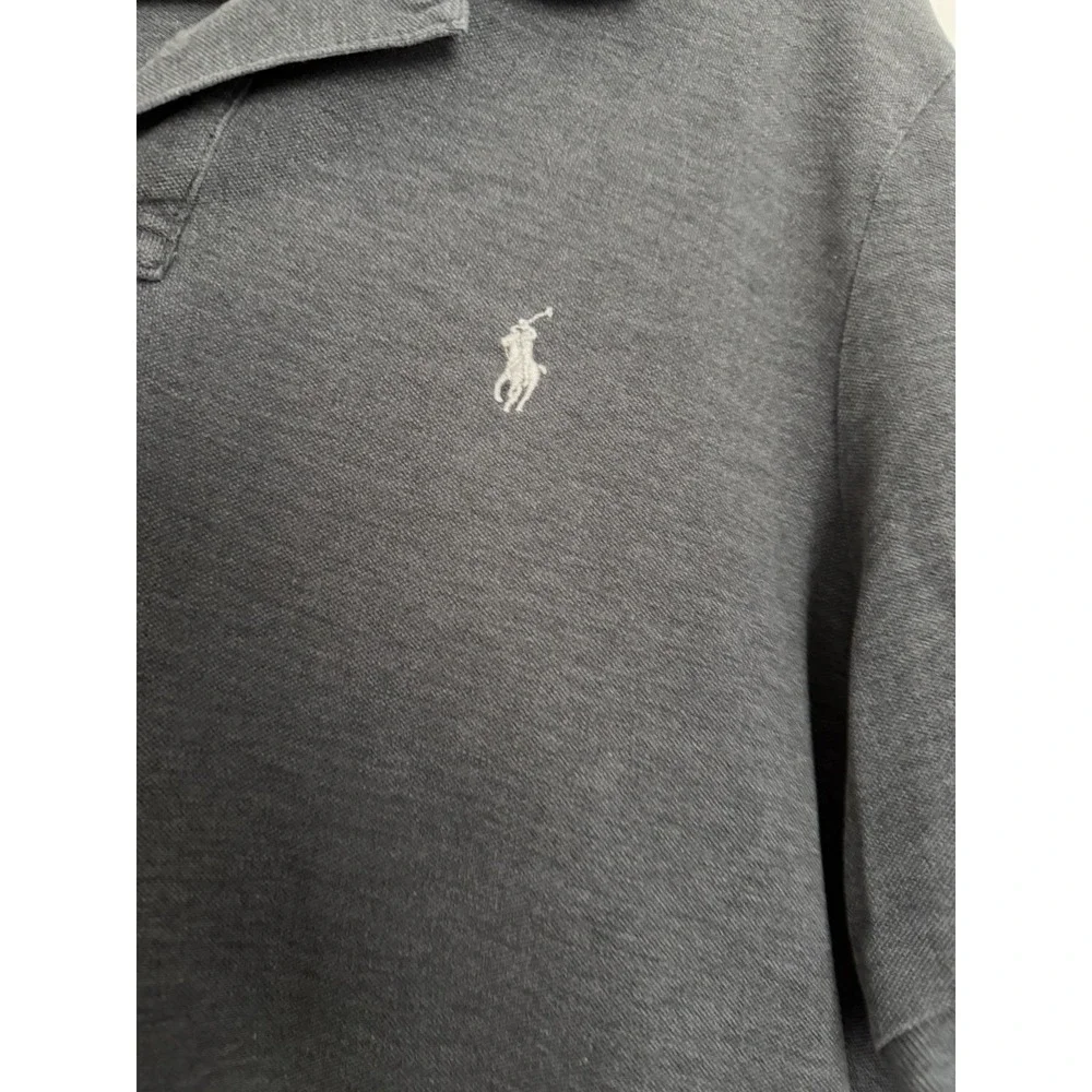 Polo‎ Ralph Lauren Classic Fit Polo Shirt Mens Large Charcoal Gray Cotton Pony